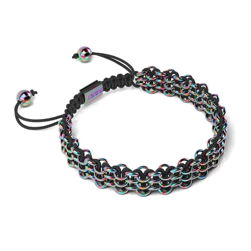 Chamäleon-Links | Original Kismet Armband | Schwarz x Einhorn Silber